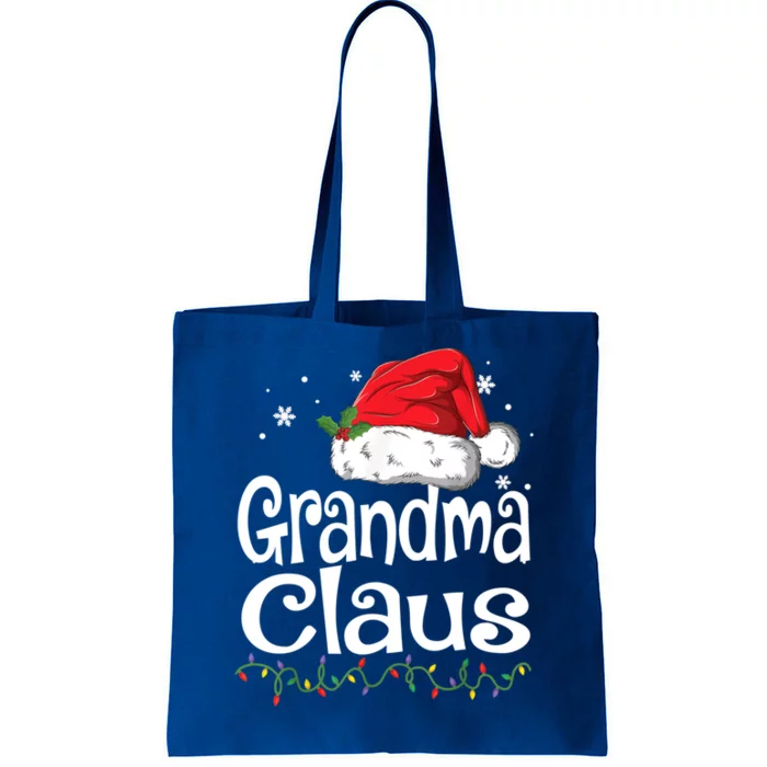 Grandma Claus Cute Gift Christmas Pajama Family Matching Xmas Gift Tote Bag