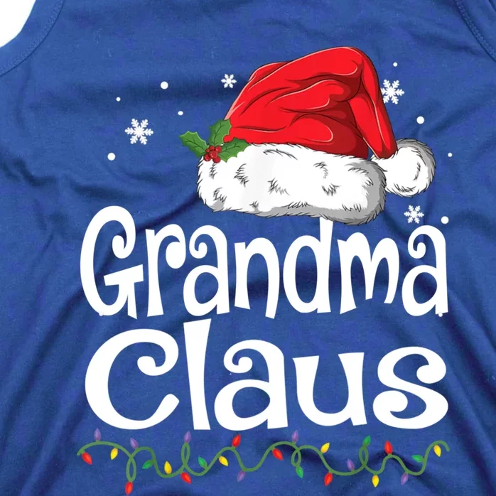 Grandma Claus Cute Gift Christmas Pajama Family Matching Xmas Gift Tank Top