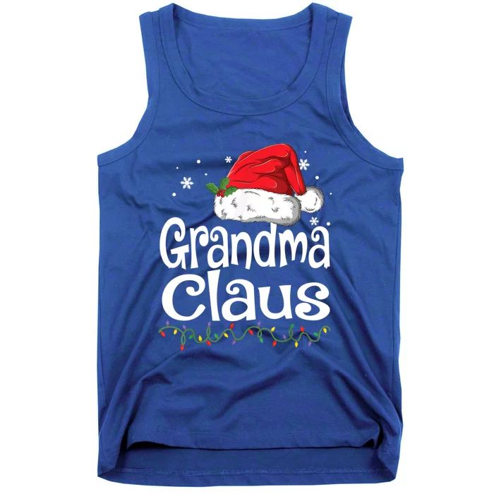 Grandma Claus Cute Gift Christmas Pajama Family Matching Xmas Gift Tank Top