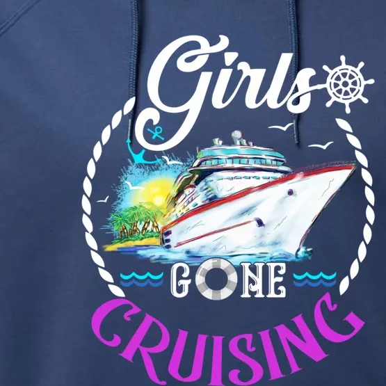 Gone Cruising Cruise Lovers Gift Performance Fleece Hoodie