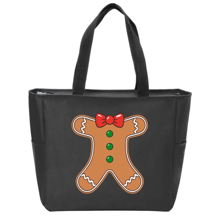 Gingerbread Cookie Costume Zip Tote Bag