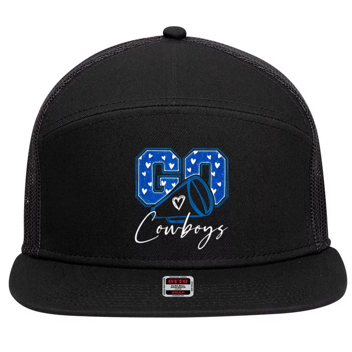 Go Cheer Cowboys 7 Panel Mesh Trucker Snapback Hat