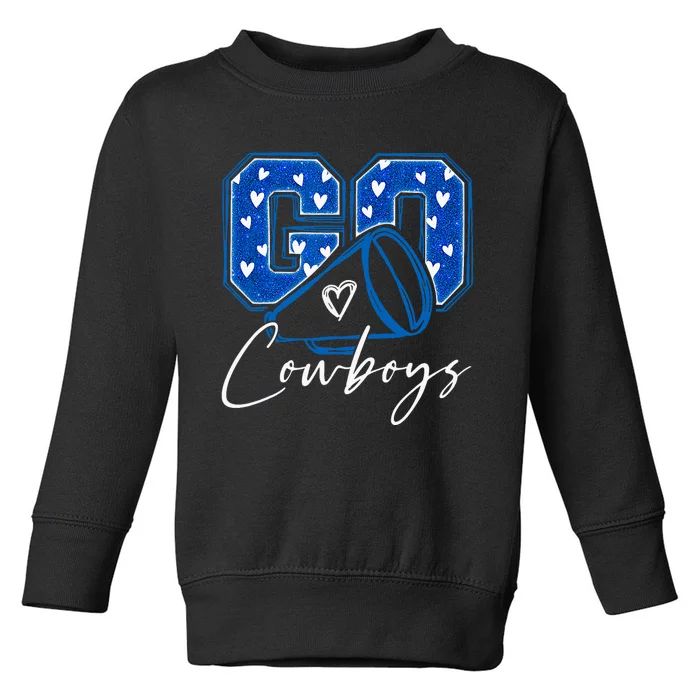 Go Cheer Cowboys Toddler Sweatshirt