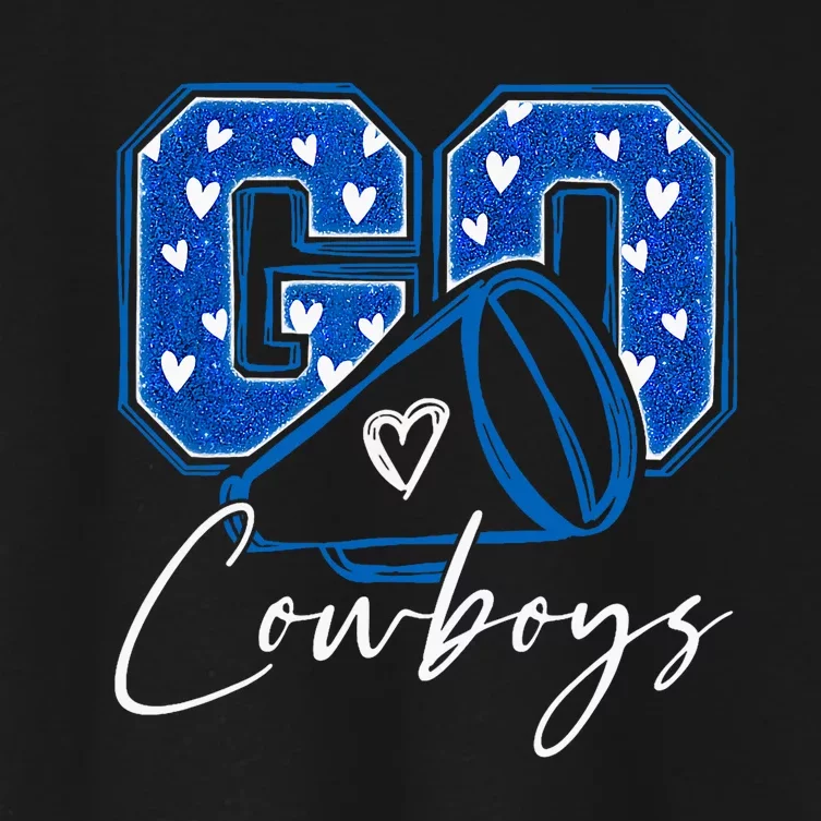 Go Cheer Cowboys Women's Crop Top Tee