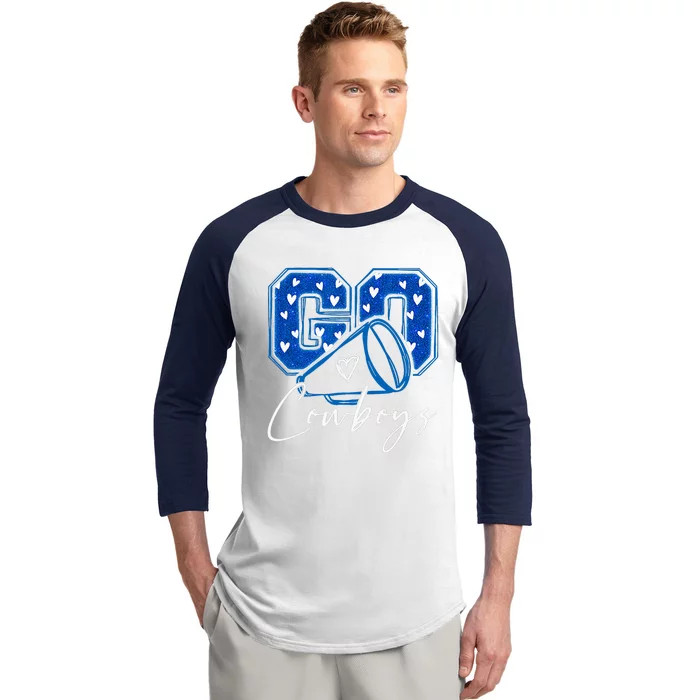 Go Cheer Cowboys Baseball Sleeve Shirt