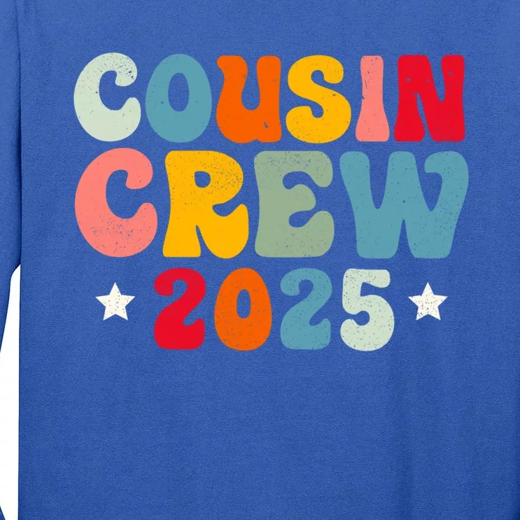 Groovy Cousin Crew 2025 Christmas Making Memories Xmas 2025 Gift Tall Long Sleeve T-Shirt