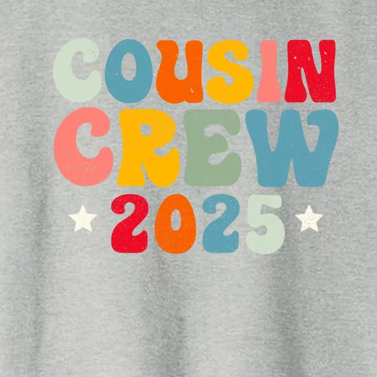 Groovy Cousin Crew 2025 Christmas Making Memories Xmas 2025 Gift Women's Crop Top Tee