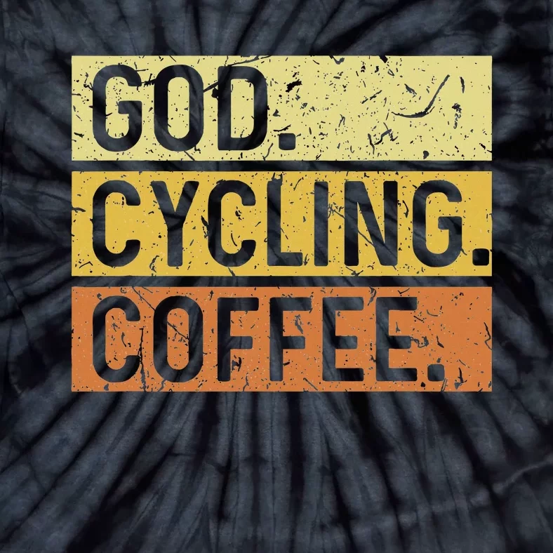 God Cycling Coffee Jesus Mountain Bike Mtb Biking Tie-Dye T-Shirt