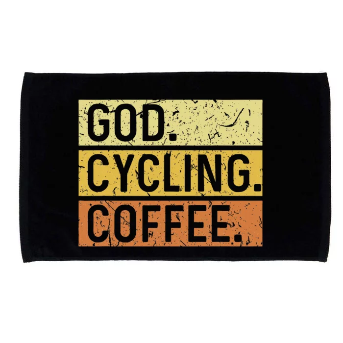 God Cycling Coffee Jesus Mountain Bike Mtb Biking Microfiber Hand Towel