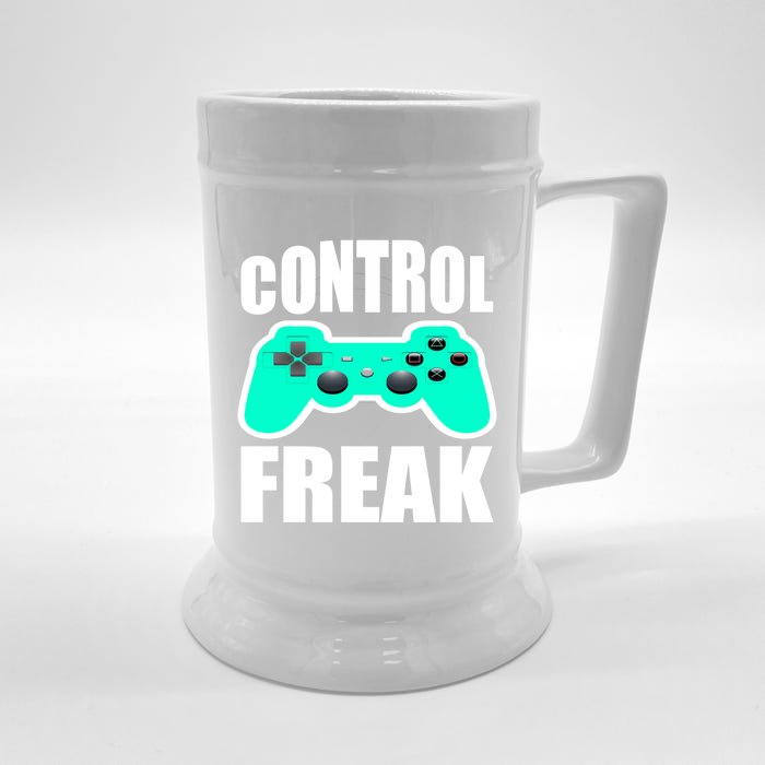 Game Console Controller Joystick Control Freak Gift Front & Back Beer Stein