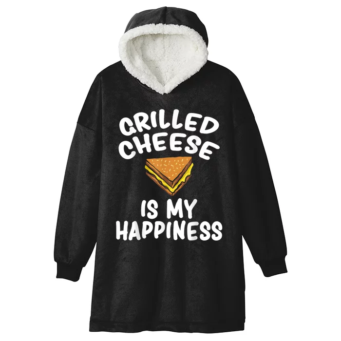 Grilled Cheese Cute Funny Sandwich Lover Design Hooded Wearable Blanket