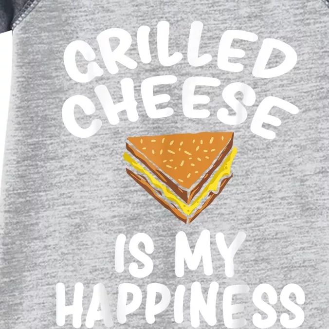 Grilled Cheese Cute Funny Sandwich Lover Design Infant Baby Jersey Bodysuit