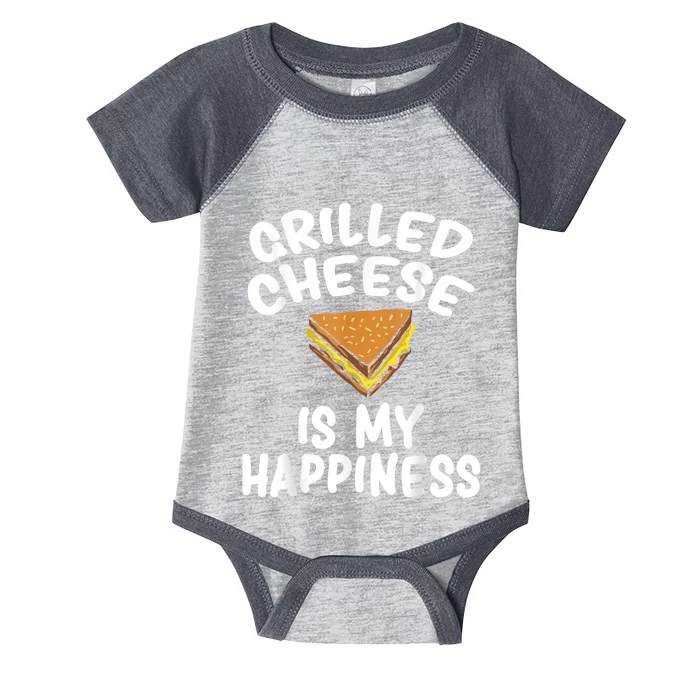 Grilled Cheese Cute Funny Sandwich Lover Design Infant Baby Jersey Bodysuit