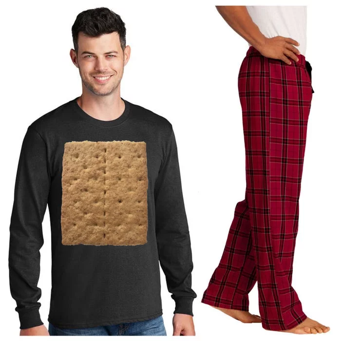 Graham Cracker Camping And Smores Group Halloween Costume Gift Long Sleeve Pajama Set