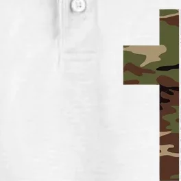 Green Camo Christian Cross Gifts John 316 Bible Verse Dry Zone Grid Performance Polo