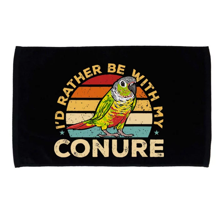 Green Cheek Conure ID Rather Be With My Conure Microfiber Hand Towel