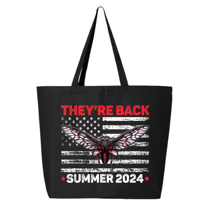 Great Cicada Come Back 2024 Cicada Invasion 2024 25L Jumbo Tote