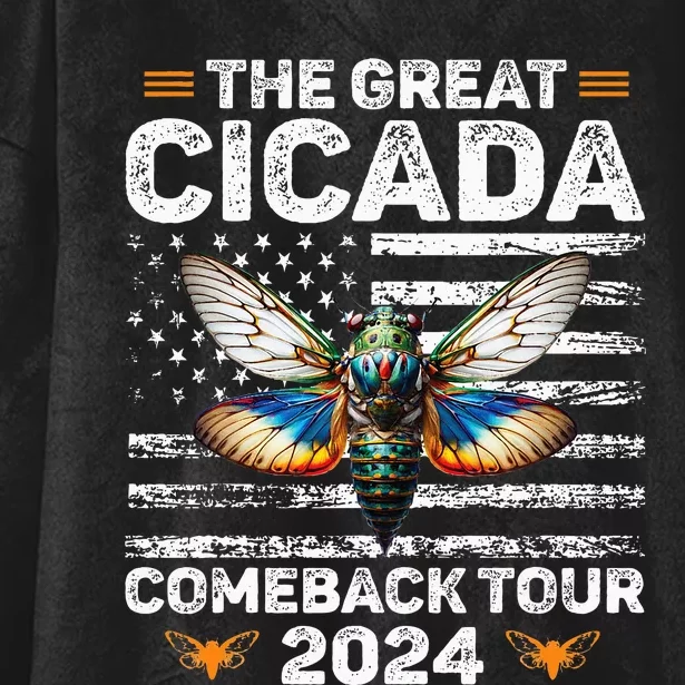 Great Cicada Come Back 2024 Cicada Invasion 2024 Hooded Wearable Blanket