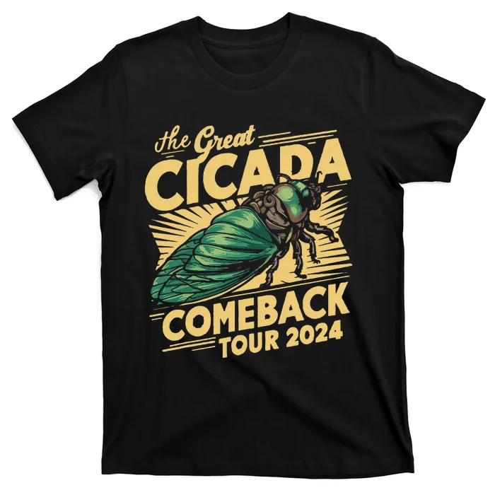 Great Cicada Comeback 2024 Insect Invasion Vintage T-Shirt