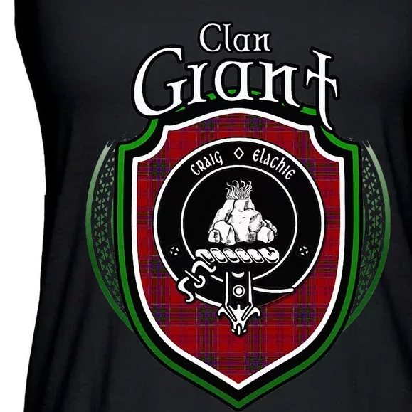 Grant Clan Crest Scottish Clan Grant Family Crest Badge Ladies Essential Flowy Tank