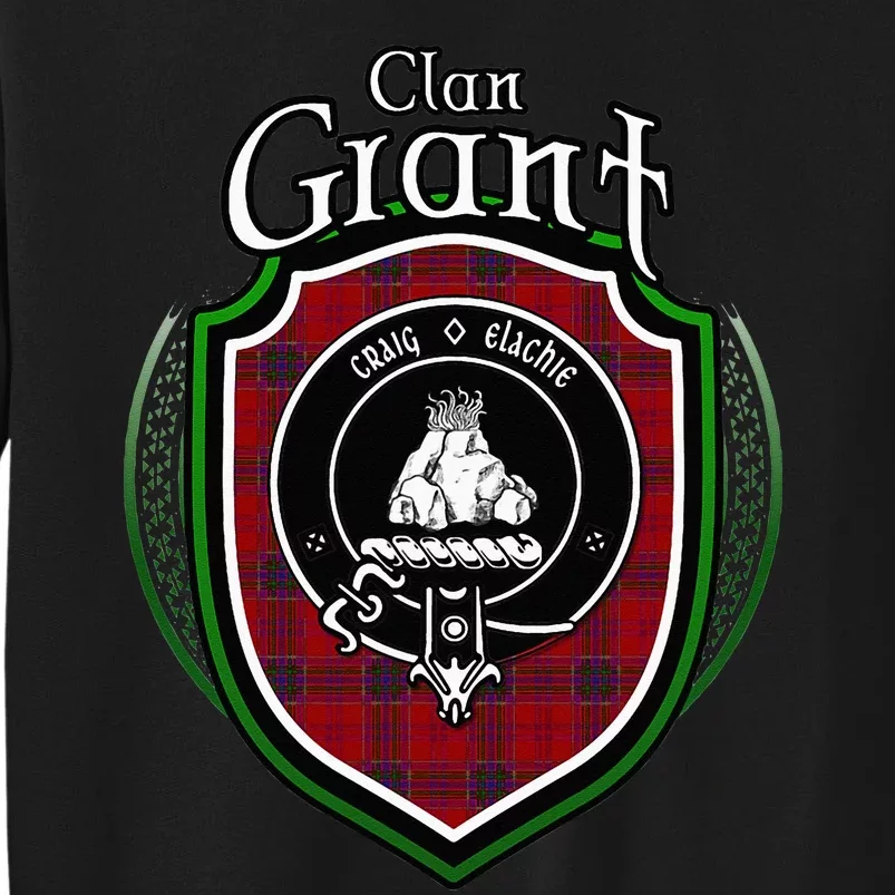 Grant Clan Crest Scottish Clan Grant Family Crest Badge Tall Sweatshirt