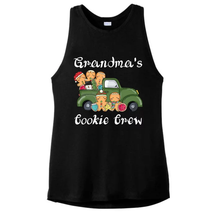 GrandmaS Cookie Crew Ladies Tri-Blend Wicking Tank