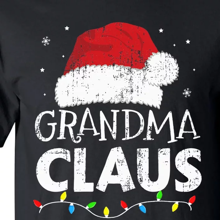 Grandma claus christmas lights matching family xmas pajama Tall T-Shirt