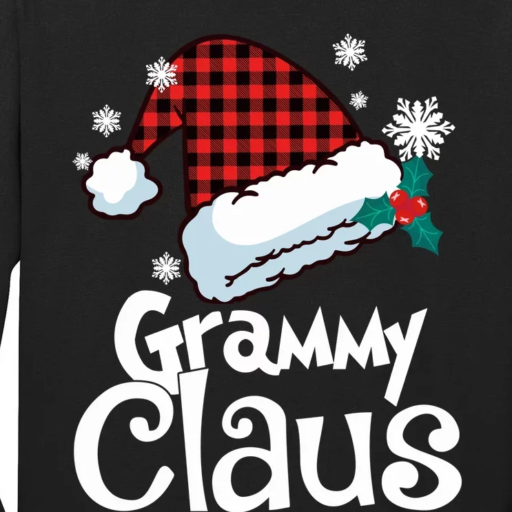 Grammy Claus Christmas Santa Family Matching Pajamas Xmas Tall Long Sleeve T-Shirt