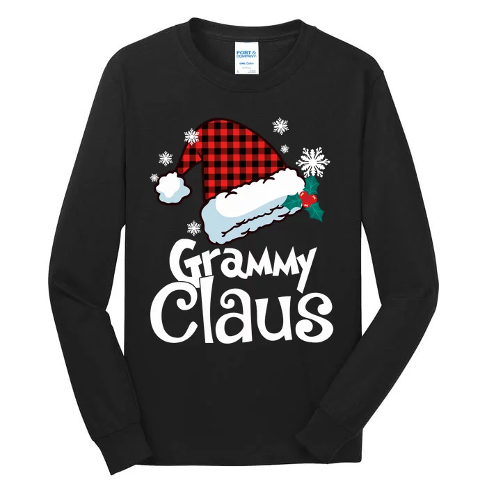 Grammy Claus Christmas Santa Family Matching Pajamas Xmas Tall Long Sleeve T-Shirt