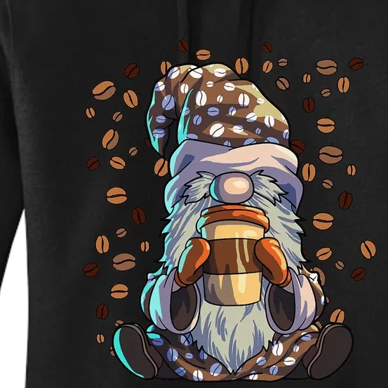 Gnome Coffee  Café Coffeine Barista Gnome Lover Coffee Women's Pullover Hoodie