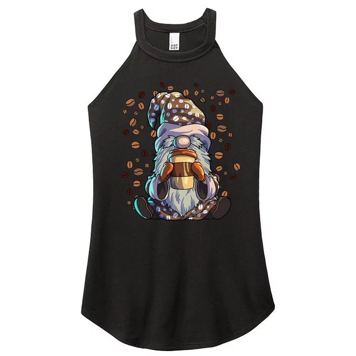 Gnome Coffee  Café Coffeine Barista Gnome Lover Coffee Women’s Perfect Tri Rocker Tank