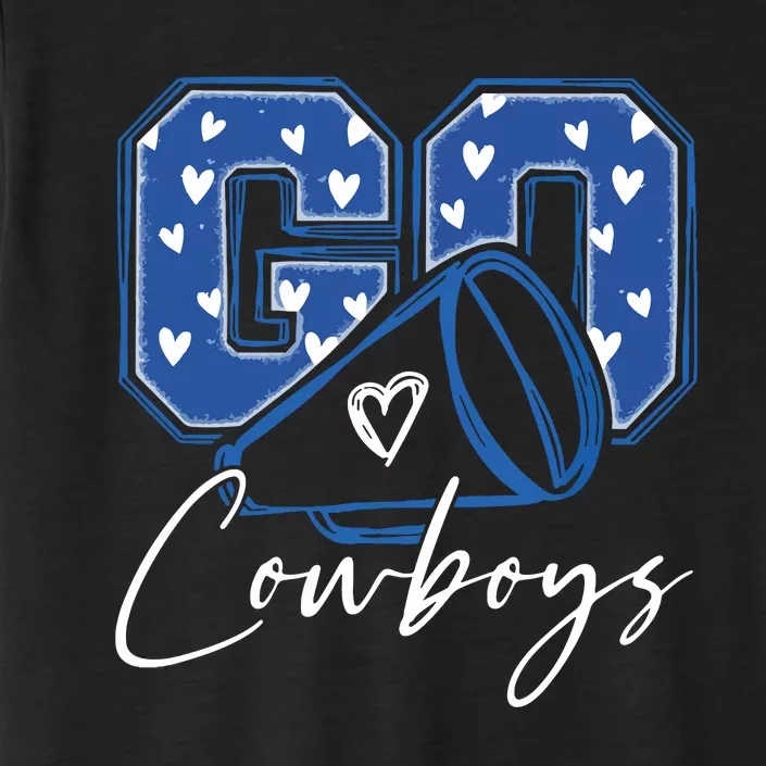 Go Cheer Cowboys Design Gift ChromaSoft Performance T-Shirt