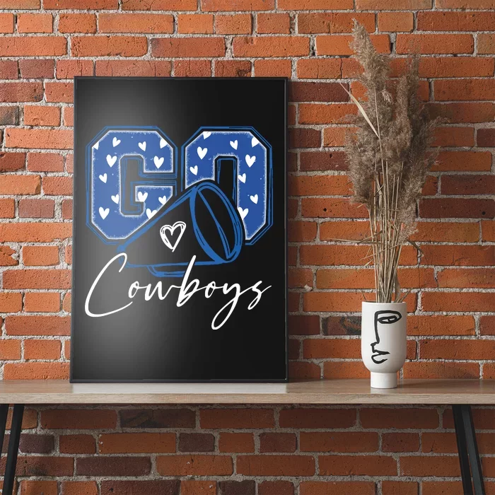 Go Cheer Cowboys Design Gift Poster