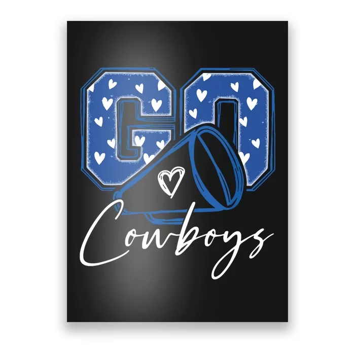 Go Cheer Cowboys Design Gift Poster