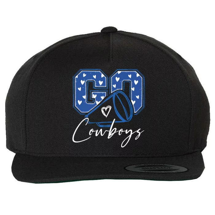 Go Cheer Cowboys Design Gift Wool Snapback Cap