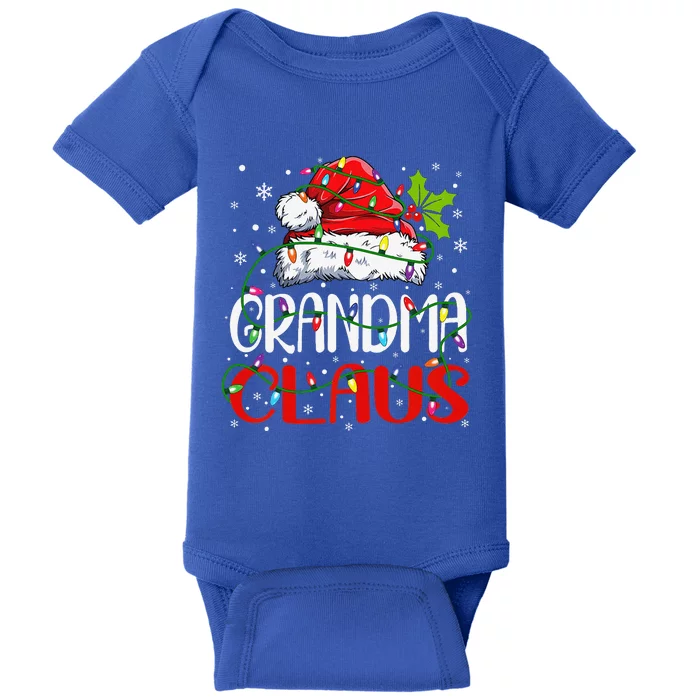 Grandma Claus Christmas Santa Matching Family Xmas Pajamas Baby Bodysuit