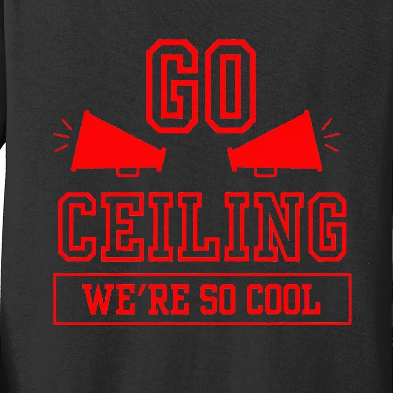 Go ceiling dad pun ceiling fan silly funny Premium Kids Long Sleeve Shirt