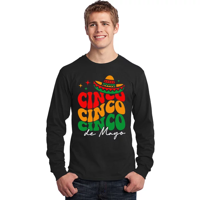 Groovy Cinco De Mayo Mexican Fiesta 5 De Mayo Long Sleeve Shirt