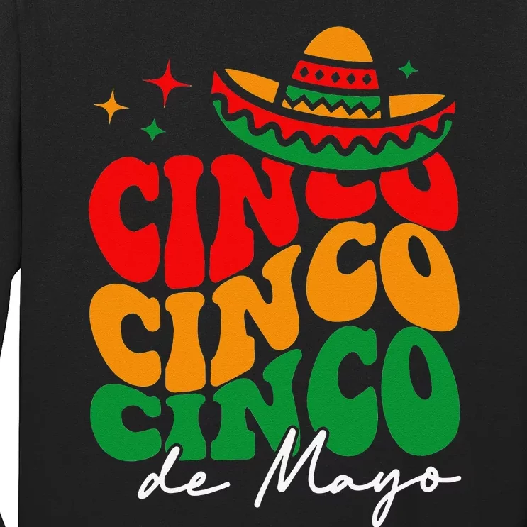 Groovy Cinco De Mayo Mexican Fiesta 5 De Mayo Long Sleeve Shirt