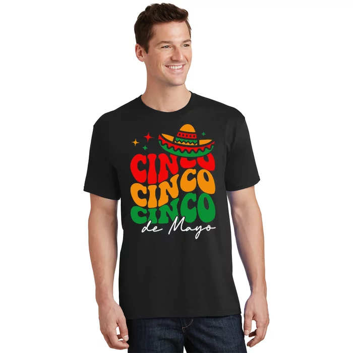 Groovy Cinco De Mayo Mexican Fiesta 5 De Mayo T-Shirt