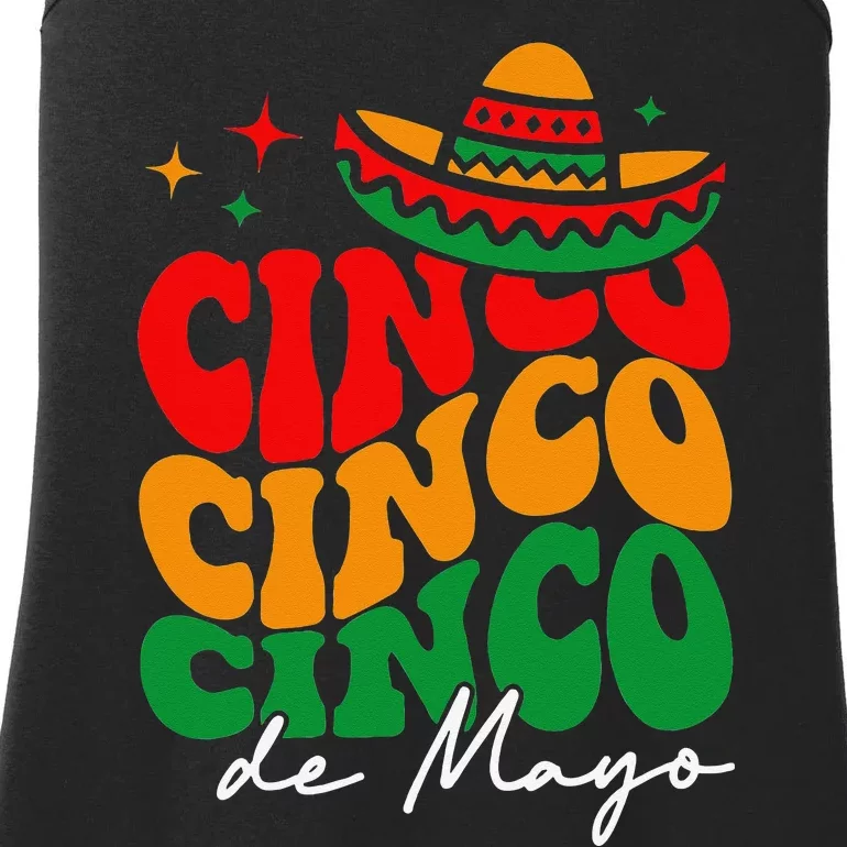 Groovy Cinco De Mayo Mexican Fiesta 5 De Mayo Ladies Essential Tank