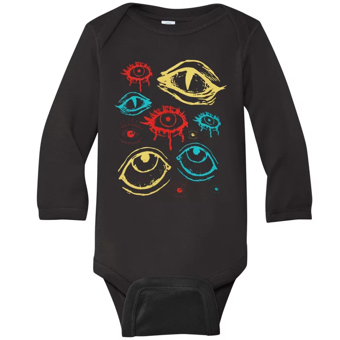 Grunge Clowncore Dreamcore Weirdcore Mall Goth Baby Long Sleeve Bodysuit