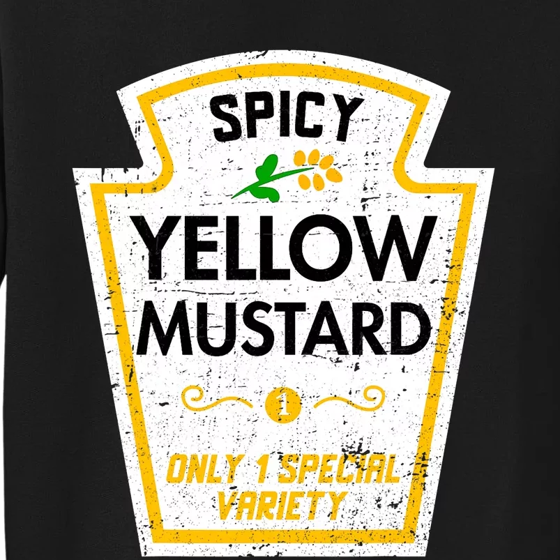 Group Condiments Diy Halloween Costume Funny Yellow Mustard Sweatshirt