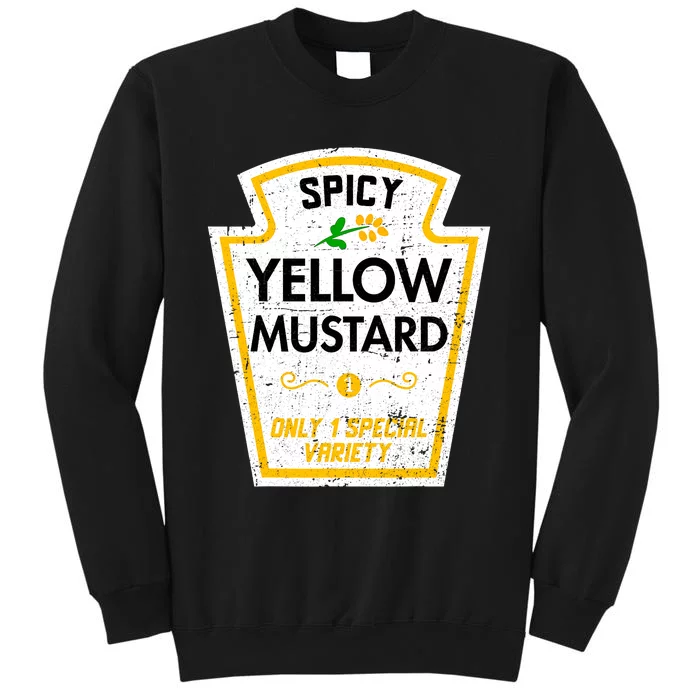 Group Condiments Diy Halloween Costume Funny Yellow Mustard Sweatshirt