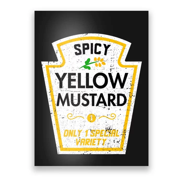 Group Condiments Diy Halloween Costume Funny Yellow Mustard Poster