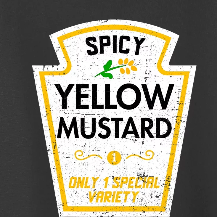 Group Condiments Diy Halloween Costume Funny Yellow Mustard Toddler T-Shirt