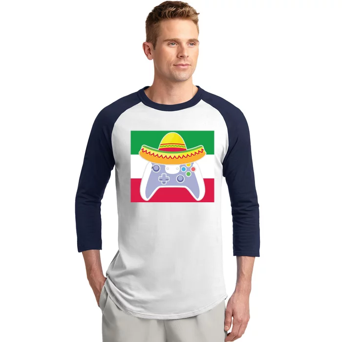 Gamer Cinco De Mayo T Baseball Sleeve Shirt