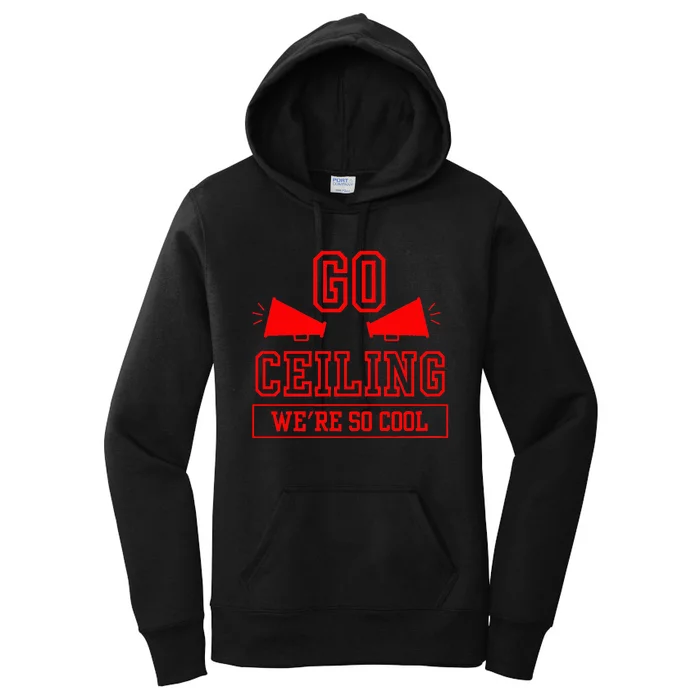 Go ceiling dad pun ceiling fan silly funny Women's Pullover Hoodie