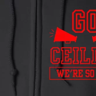 Go ceiling dad pun ceiling fan silly funny Full Zip Hoodie