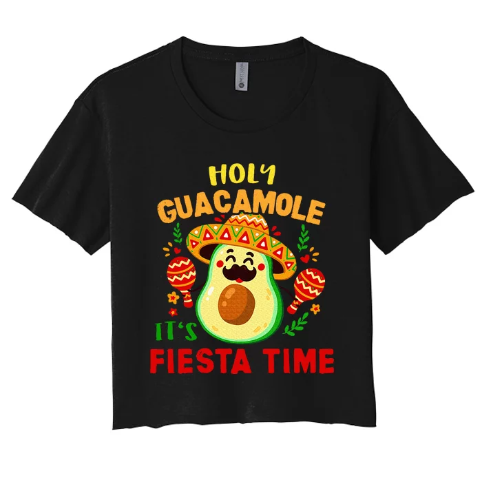 Guacamole Cinco De Mayo Mexican Fiesta Women's Crop Top Tee